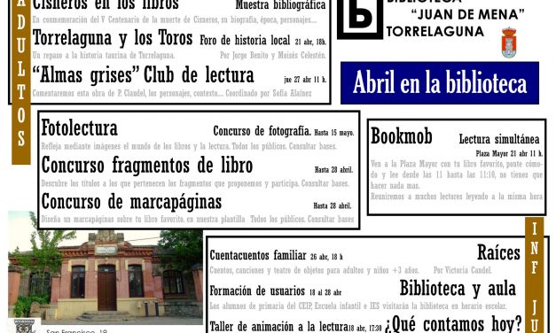Abril en la Biblioteca de Torrelaguna