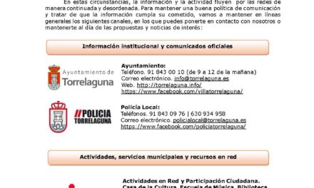 Torrelaguna no se para. Comunicación con el ciudadano, servicios y recursos en red