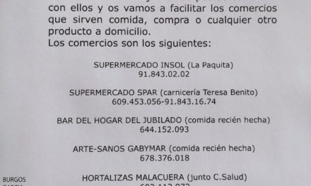 Comercios con servicio a domicilio en Torrelaguna