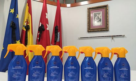 Donación y reparto de geles hidroalcohólicos