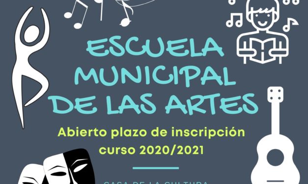 Escuela Municipal de las Artes, abierto plazo de inscripción curso 2020/2021