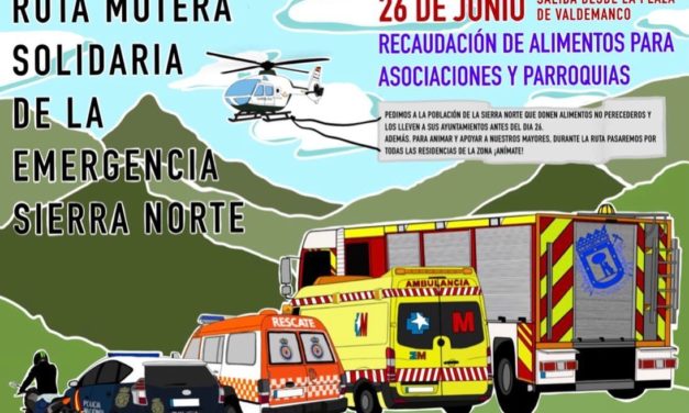 Ruta motera solidaria de la emergencia Sierra Norte