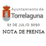 Nota de Prensa, 23 de julio 2020 y declaraciones del Alcalde de Torrelaguna