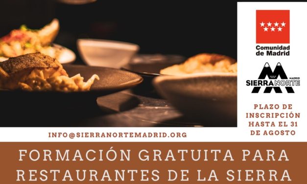 Formación gratuita para restaurantes de la Sierra Norte de Madrid