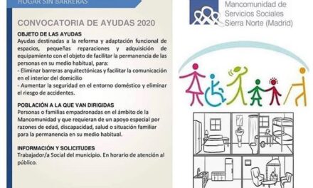 Hogar sin barreras. Convocatoria de ayudas para la reforma y adaptación de espacios