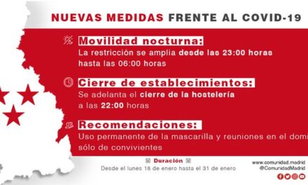 Nuevas medidas de prevención frente al COVID-19