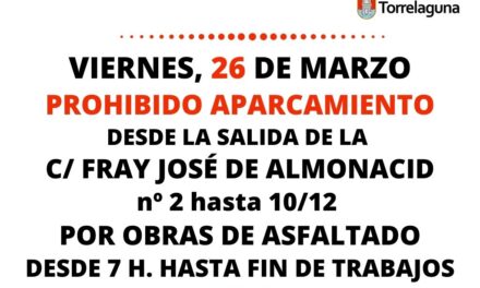 ATENCIÓN: Obras en Fray José de Almonacid