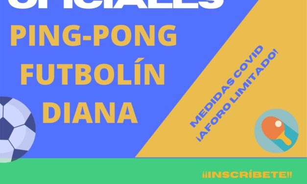 Torneos oficiales de ping-pong, futbolín y dardos en la Juven