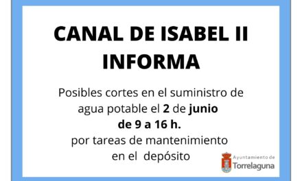 Interrupción temporal del suministro de agua – 2 de junio de 2021