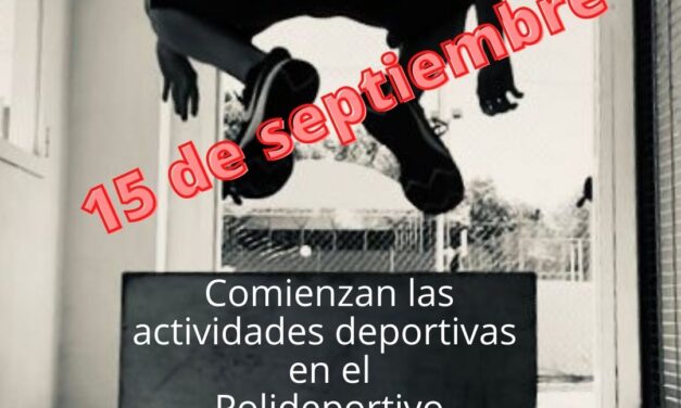 Comienzo de clases en el Polideportivo municipal