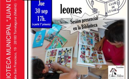 Vuelve el Club de Leones a la Biblioteca Juan de Mena