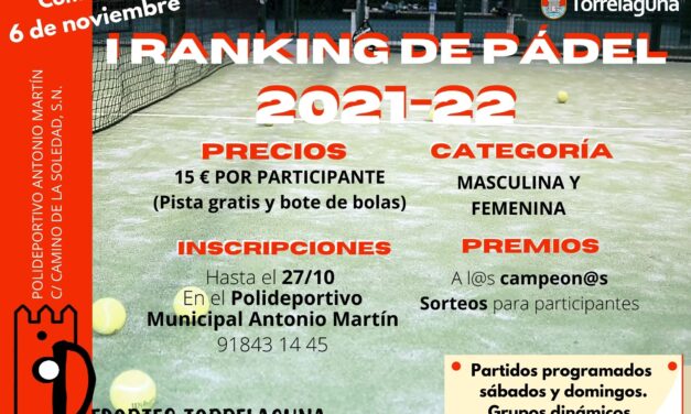 Primer Ranking de Pádel