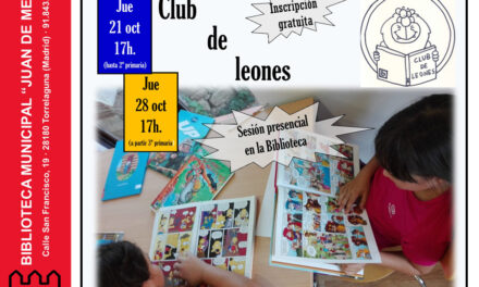 Próximos encuentros del Club de Leones de la Biblioteca Juan de Mena