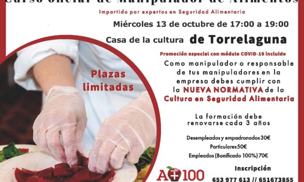 Curso oficial de manipulador de alimentos