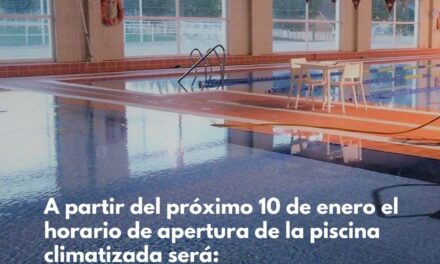 Ampliación de horario de la piscina climatizada