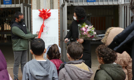 Inauguración de la obra de Ana Márcia Varela en el CEIP Cardenal Cisneros