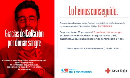 Cruz Roja. Gracias de corazón por donar sangre