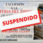 Suspendida excursión Feria del Libro