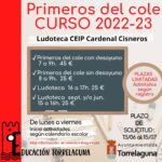 Primeros del cole y ludoteca del CEIP Cardenal Cisneros, curso 2022-23