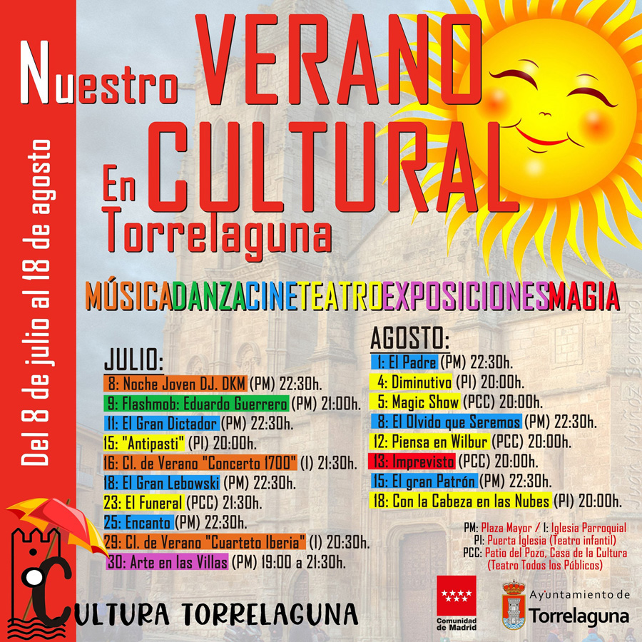 Programación Verano Cultural en Torrelaguna | Ayuntamiento de Torrelaguna