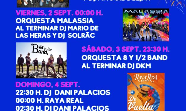 Actuaciones musicales en las Fiestas Torrelaguna 2022