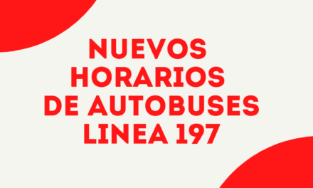 Nuevos horarios de la linea 197 (Madrid-Uceda)