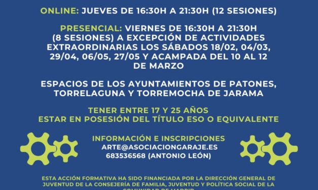 Curso de Monitor/a de Ocio y Tiempo libre en Torrelaguna, Patones y Torremocha