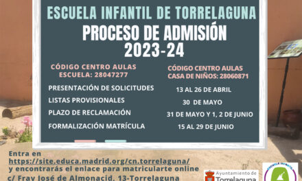 Hoy se abre el plazo de solicitudes del proceso de admisión para el próximo curso 2023-24