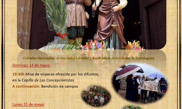 Actos organizados por la Cofradía-Hermandad de San Isidro Labrador y Santa María de la Cabeza