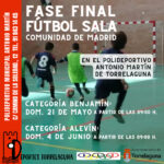FASE FINAL DE FÚTBOL SALA (Comunidad de Madrid)  categoría Benjamín