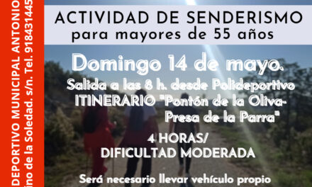 Senderismo, domingo 14 de mayo