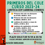 El Lunes 15 de mayo se abre el plazo de inscripción para las actividades de extensión educativa programadas por el Ayuntamiento de Torrelaguna en el Colegio Cardenal Cisneros para el curso 2023/24