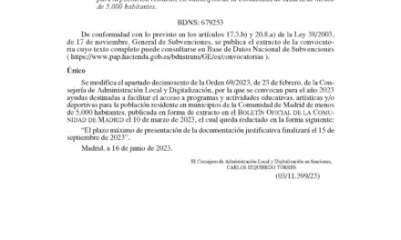 Ayudas destinadas a facilitar el acceso a programas y actividades educativas, artísticas y/o deportivas