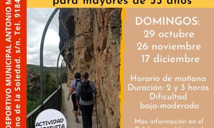 Senderismo para mayores de 55 años