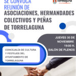 Convocatoria reunión de Asociaciones, Hermandades, Colectivos y Peñas de Torrelaguna