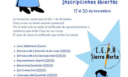 Cursos online GRATUITOS de Aula Mentor en el CEPA Sierra Norte de Torrelaguna