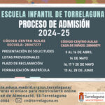 Plazo Admisión Escuela Infantil Torrelaguna 2024-2025