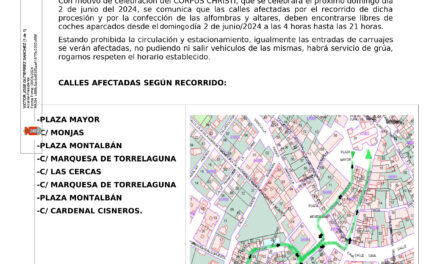 Bando Celebración Corpus Christi Torrelaguna 2024