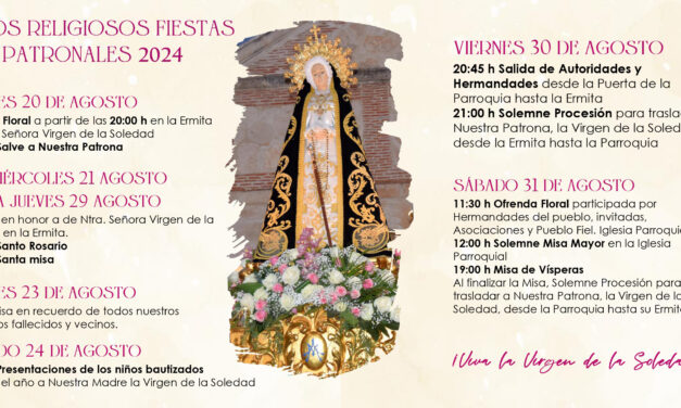 Actos Religiosos Fiestas Patronales Torrelaguna 2024