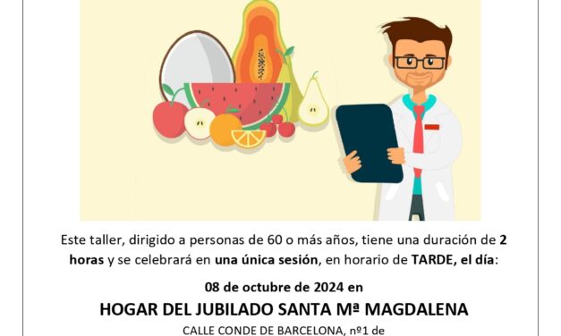 Taller de Dietética y Nutrición para Mayores en Torrelaguna