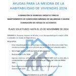 Ayudas para la mejora de habitabilidad de viviendas 2024