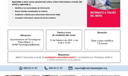 Curso gratuito ‘Infórmate a través del móvil’