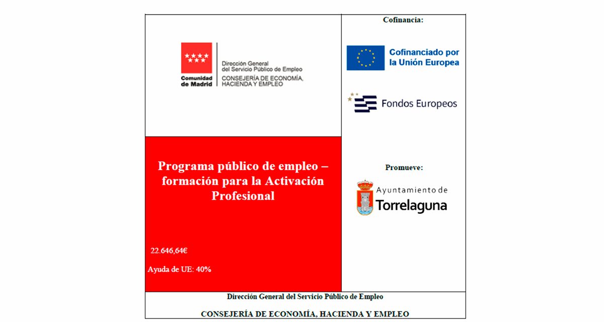 Torrelaguna impulsa el empleo con el Programa de Activación Profesional