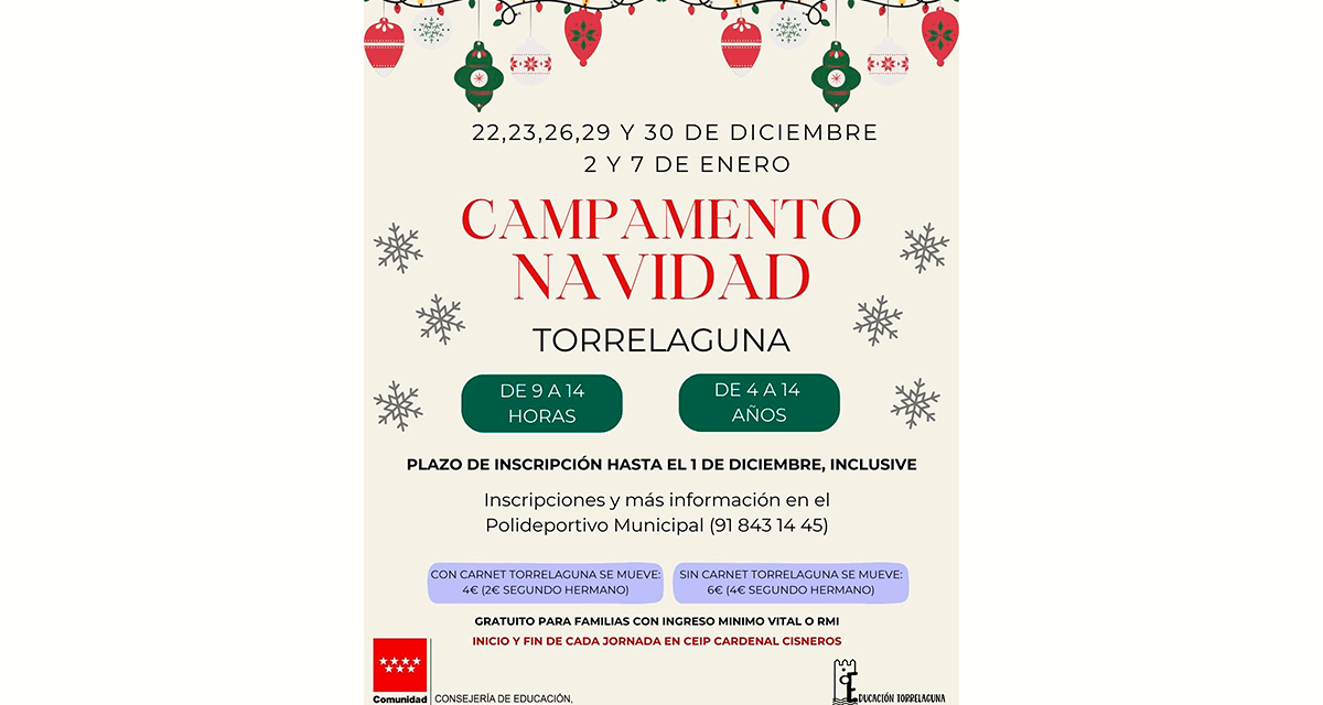 🎄✨ ¡Vuelve el Campamento de Navidad de Torrelaguna! ✨🎄