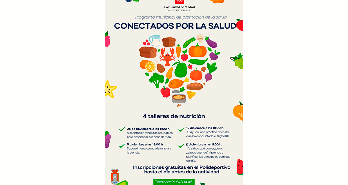 Conectados por la salud: 4 talleres de nutrición gratuitos