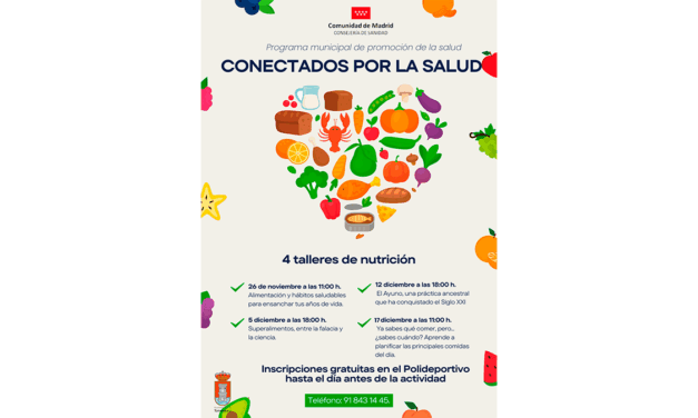 Conectados por la salud: 4 talleres de nutrición gratuitos