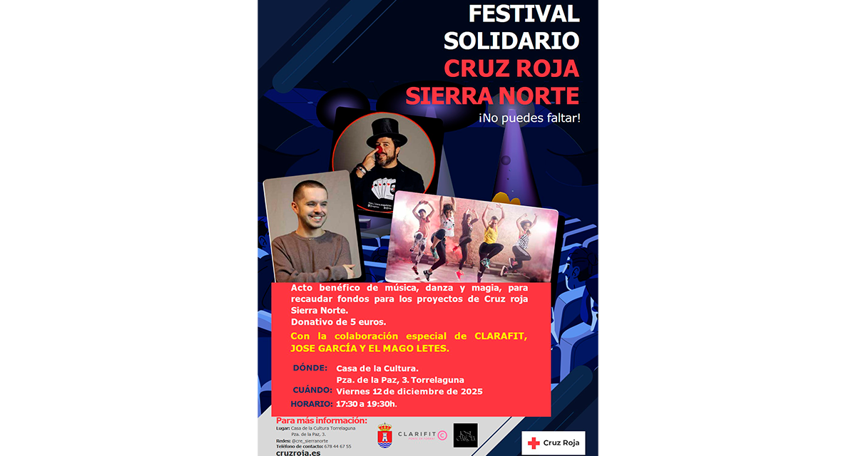 ❤️✨ ¡Únete al Festival Solidario de Cruz Roja Sierra Norte! ✨❤️
