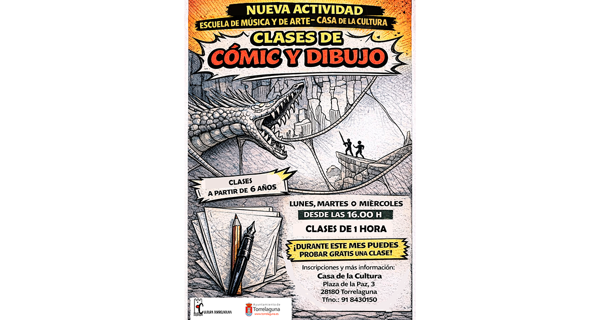 🎨 Nueva actividad en la Casa de la Cultura: ¡Clases de Cómic y Dibujo!