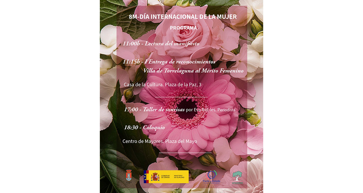 🌸 8M · Día Internacional de la Mujer en Torrelaguna🌸