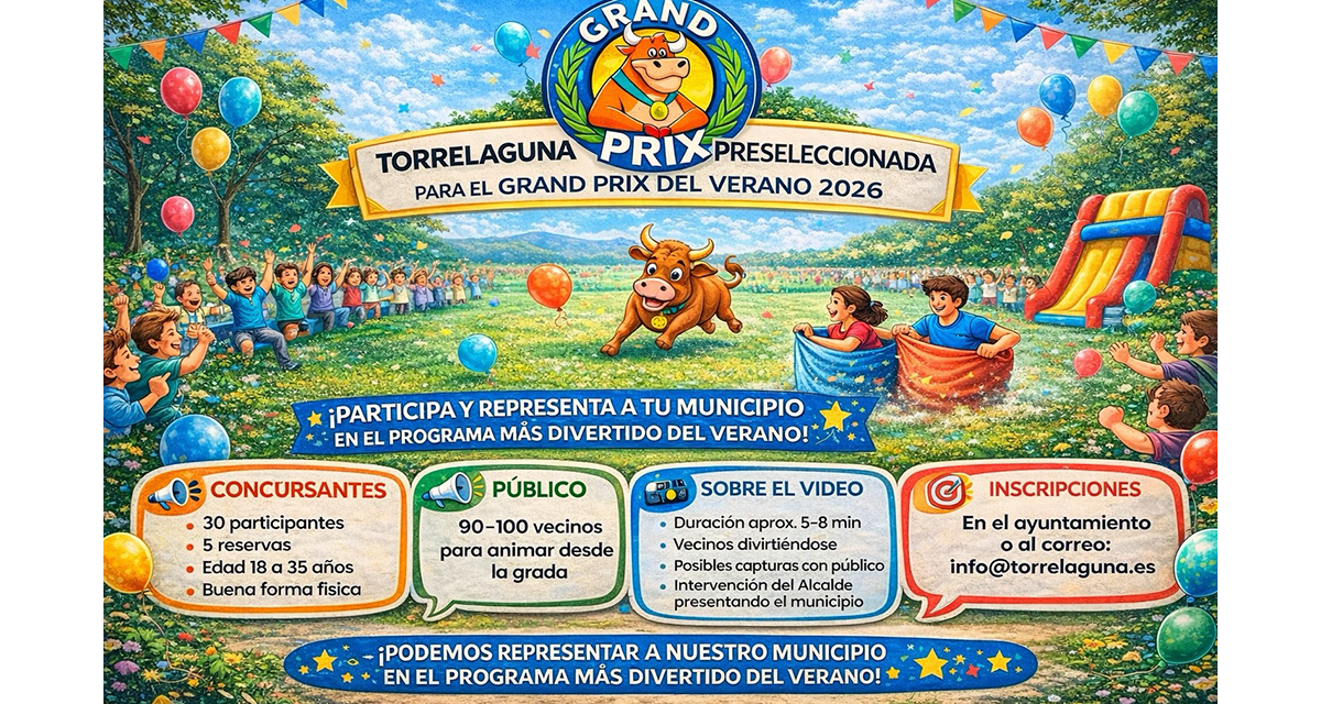 🎉🐂 ¡TORRELAGUNA PRESELECCIONADA PARA EL GRAND PRIX DEL VERANO 2026! 🐂🎉